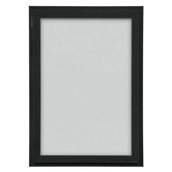 United Visual Products Outdoor Enclosed Combo Board, 72"x36", Black Frame/White Porc & Buff UVCB7236ODB-WHTPORC-BUFF - main